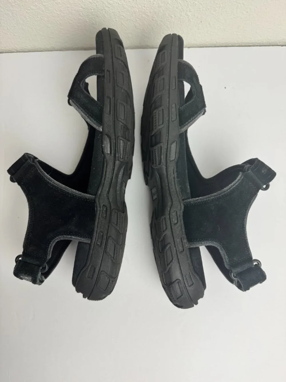 Skechers Gander Louden Men Sandals Black Memory Form Hiking Size 12